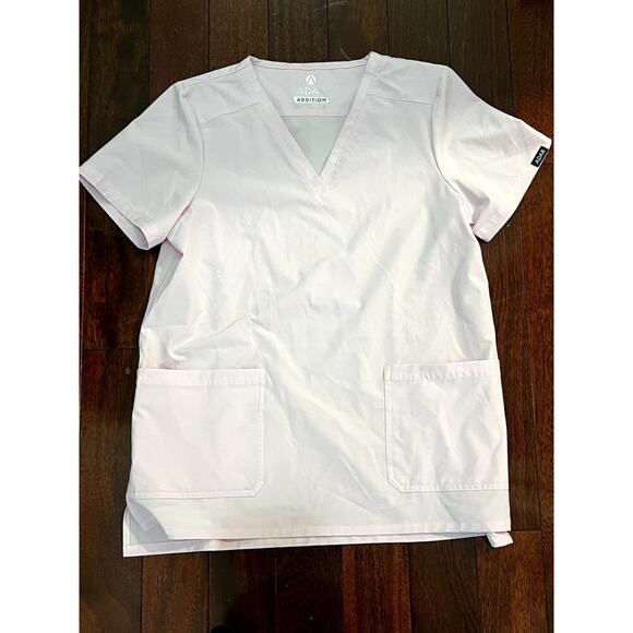 Adar Light Pink scrub top size Medium - Picture 1 of 8